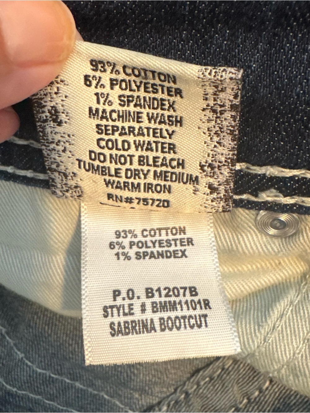 BKE Sabrina Bootcut Medium Wash Boot Cut Distressed Low Rise Stretch Jeans 28 - Picture 8 of 8